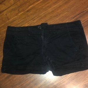 American Eagle Black Stretch Shorts